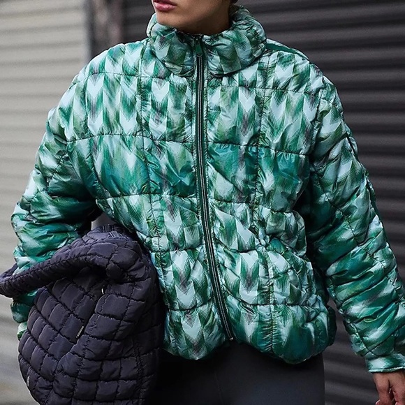 Free People Jackets & Blazers - Free People Movement : Printed Pippa Packable Puffer Jacket